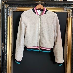 Spirtual Gangster Oatmeal Sherpa Lightning Bolt Trust The Universe Jacket